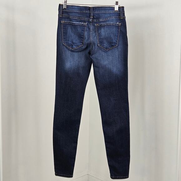 Judy Blue Skinny Mid Rise Ankle Blue Denim Jeans | Women's 7 / 28 - Picture 3 of 16
